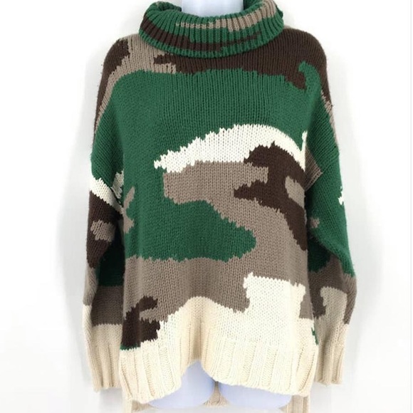 525 America Camo Turtleneck Oversized Sweater - Picture 13 of 13